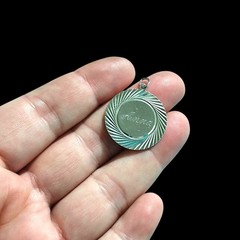Vtg Crea Rhodium Plated Sterling Silver 925 Anna Diamond Cut Name Charm Pendant