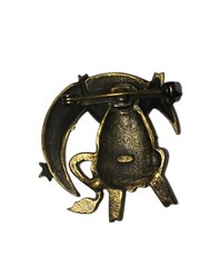 Vintage Designer Animal Brooch Lot Paquette MMA Signed Gold Tone