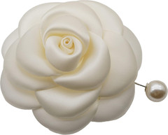Silk Rose Flower Pin Brooch by – COLOURFUL Floral Brooch Pin, Handmade Gift Ide