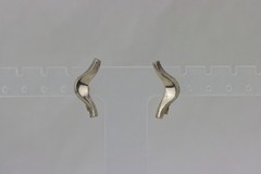 Alpaca Screwback Earrings, Vintage, Marked, 8gr