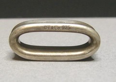 Vintage Tiffany & Co 925 Silver 1837 Scarf Ring Slide