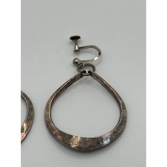 Vintage Anna Greta Eker 925S Sterling Silver Norway Modernist Dangle Earrings
