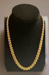 Vintage Signed Revlon Gold Tone Necklace 18”
