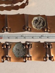 Vintage Copper Renoir Cuff Bracelet With Copper Necklace And Bracelet Set Lot!