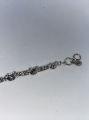 Cookie Lee (C) Silver-tone Dog Photo Locket Toggle Bracelet 7″-8″