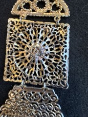 Vintage 1970’s Goldette Etruscan Waterfall Necklace