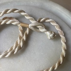 VTG cottagecore sisters blue white cameo necklace sirens feminine dainty rope 23