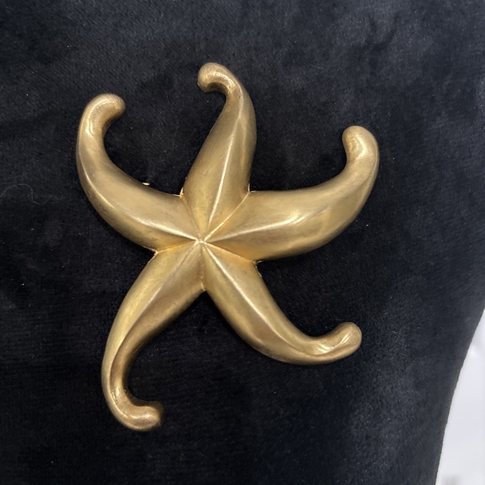 Les Bernard STARFISH ABSTRACT VINTAGE Brooch Pin Large SIGNED 3.5”