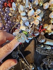 3 Lbs 4oz Unsearched Jewelry Lot VTG & Now Junk & Wear & Resell Craft FUN *Read