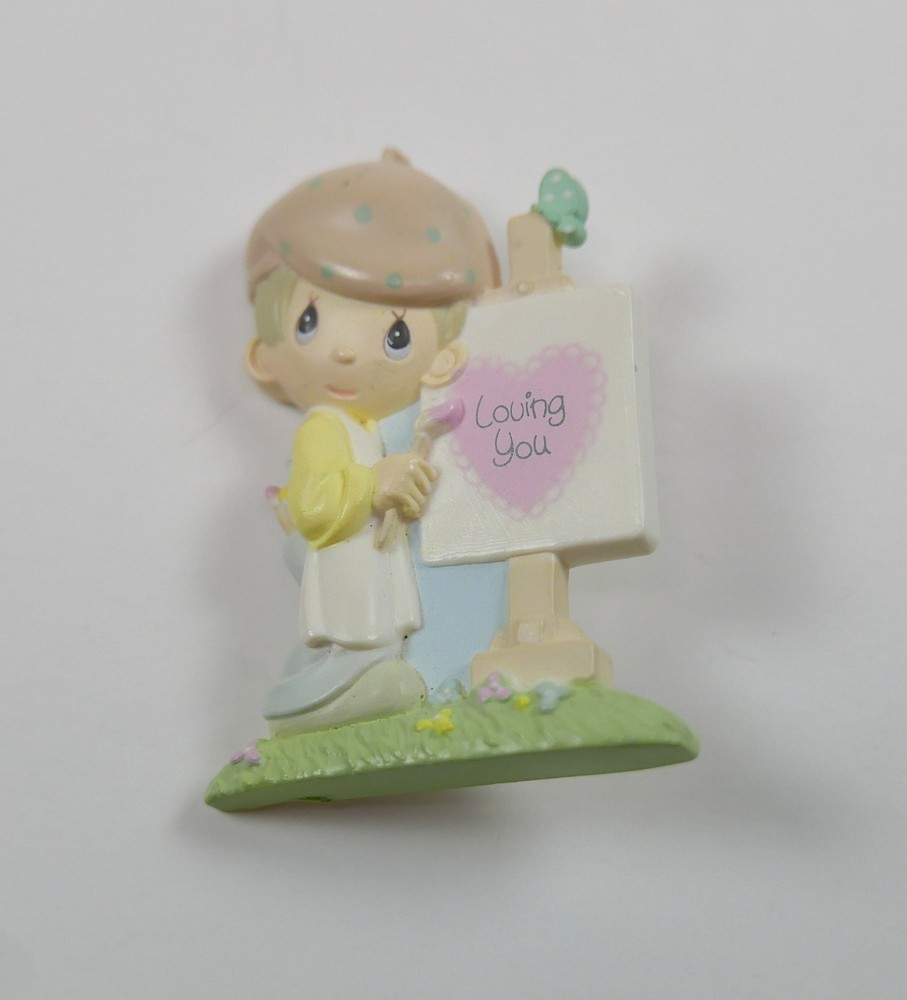 Precious Moments 1989 I Love You Brooch Pin Samual J Butcher Collection