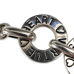 Vintage Cookie Lee Silver Tone Circle Bracelet Jewelry Women 2000’s