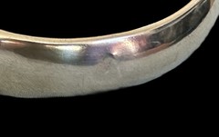 Vintage Victorian Revival Sterling Silver Floral Engraved Bracelet~1950s