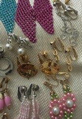 Vintage To Now Lot Of 26 PRs Clip On Earrings Lightweight Dangle Multiple Colors