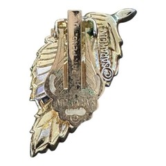 Sarah Coventry Pin & Clip Earrings 1961 Rhinestone Fashion Leaf Collection