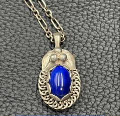 Georg Jensen 1992 Heritage Collection Year Pendant Necklace Silver 925 Vintage