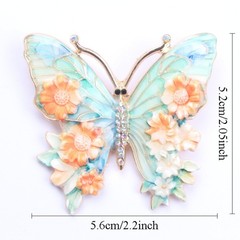 Vintage Style Pastel Butterfly Brooch: Decorative Jewelry Pin, Ideal Present