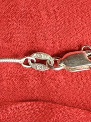 Vintage 925 Sterling Silver Celestial Sun Moon Necklace On Italian Silver Chain