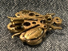 Rare MOANS COUTURE Signed Vintage-Style Figural Insect Brooch Pendant Pin