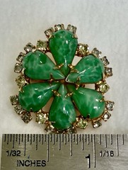 Vintage Signed Hobe 1965 Brooch And Earrings
