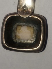 Vintage LT 925 Sterling Silver With Marcasite Stone Pendant Good Condition