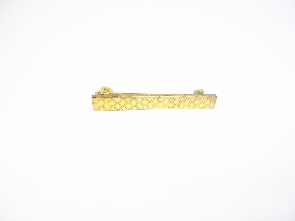 Collar Pin Bar antique Formal Wear Suit Accessory Gold Top