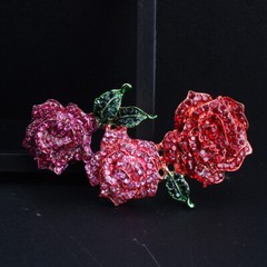 Luxurious Luxury Temperament Vintage Rose Set Brooch Accessories Jewelry Gift