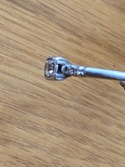 Vintage Estate Diamond Platinum Engagement Ring (10 irid plat ring) Size 8.5