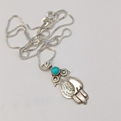 VTG Artisan Silver Two Birds Pendant Necklace Boho Spiritual Vintage Dove 925