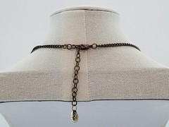 ZAR Vintage Cascading Layered Gold and Silver Tone Beads Mesh Statement Necklace