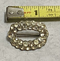 Vintage Brooch American Jewelry Co. Signed Art Deco Pot Metal