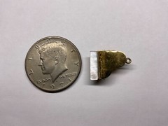 VTG JMS Piano Charm Pendant Opens Gold Filled Locket 3D Signed
