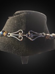 Vintage Tribal Boho Horn Necklace Ethnic Boho Carved Statement