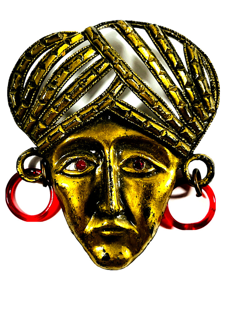 antique 1920’s magic magician mystic fortune telling brooch pin circus