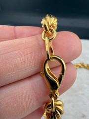 Gold Tone Rope Chain Long 30”