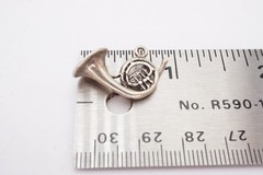 Vintage Sterling Silver 925 Horn Charm