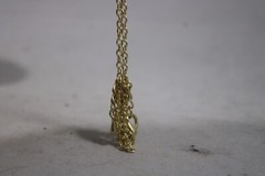 Vintage STAUER Egg Trinket Box with Matching Pendant Necklace