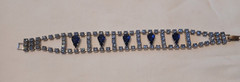 Vtg 1950’s-1960’s Light And Blue Sapphire Necklace And Bracelet