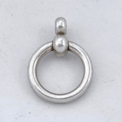 Vintage Sterling Silver 925 Circular Ring Pendant
