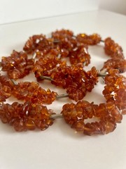 1980 amber set 3.9 oz box tag Daile Klaipeda huge necklace and bracelet