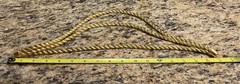 Signed VPH Valerie Peyton Horn 3 STRAND Gold Thread Twisted 17” Necklace
