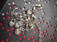 Vintage 18 Inch Heavy Brighton Heart Necklace