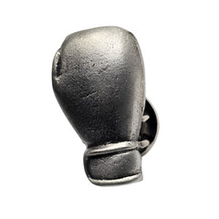 Boxing Glove Pin Badge Pewter Fighter Boxing Sport Brooch Lapel 21mm