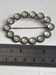 Vtg Ling Sterling Silver 925 Moonstone Brooch | 2″ x 2.5″ | 12 grams