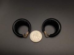 Vintage Bakelite Lot Rings Dice Earrings Black Green Butterscotch 7pc