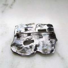 Vintage Hand-Crafted Sterling Silver Brooch ETC2815