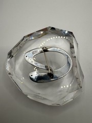 Vintage Sterling Silver “D” Or “O” Brooch 4.5cm