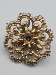Swoboda Pearl Amethyst Peridot Pin Minty!