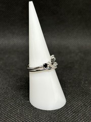 Bomb Party RBP5210 Height of Elegance Black Onyx & Cubic Zirconia Size 6