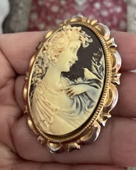 Vintage Cameo Brooch 2’. X 1.5’ in
