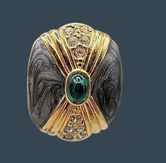 Vtg Kenneth Lane for Avon Duchess of Windsor Panther Collection Post Earrings